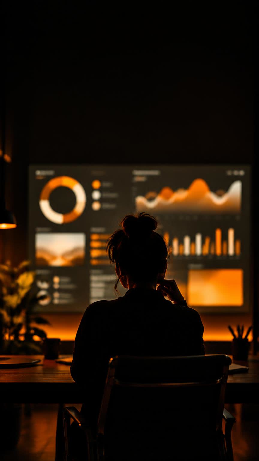Eliax Digital creative studio with campaign analytics screens and a cinema camera